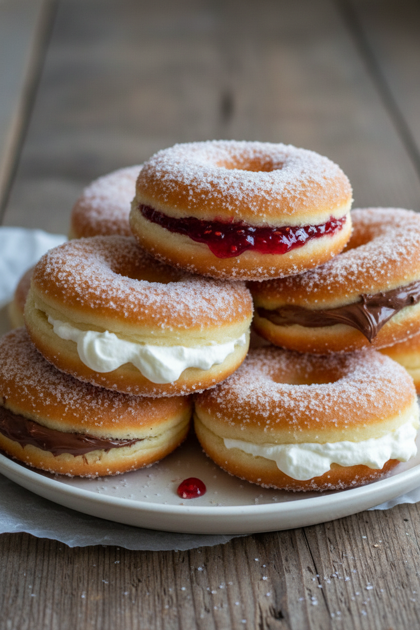 Light Fluffy Yeast Doughnuts Recipe Snack On Meat