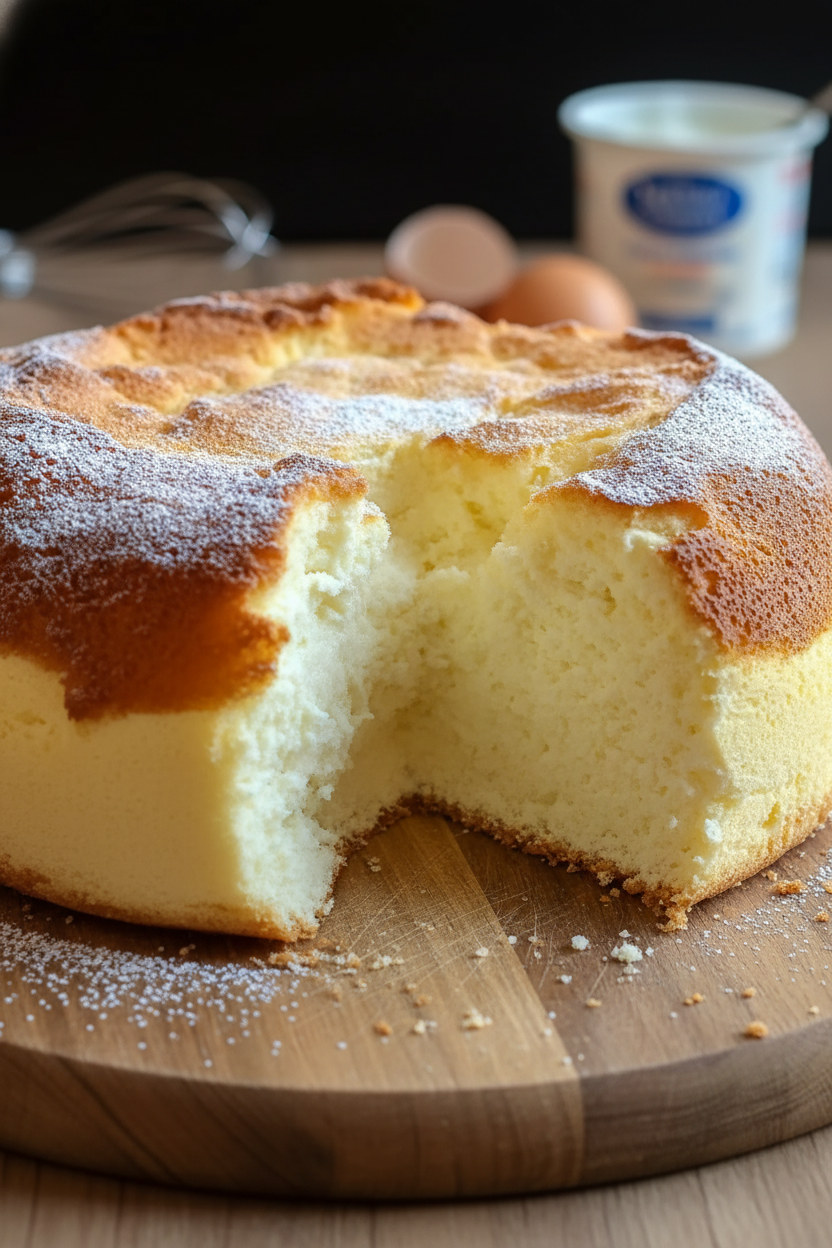 Light Fluffy Yogurt Cloud Cake Recipe