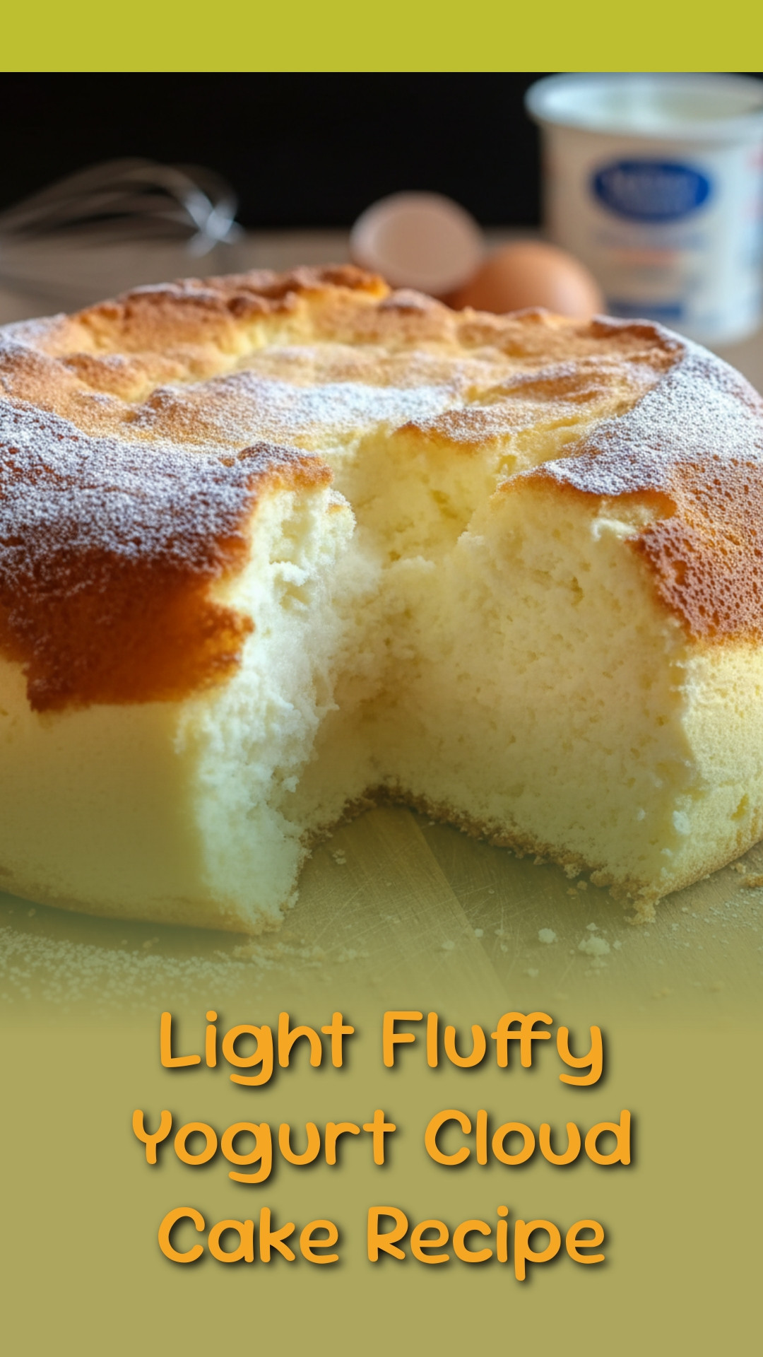 Light Fluffy Yogurt Cloud Cake Recipe