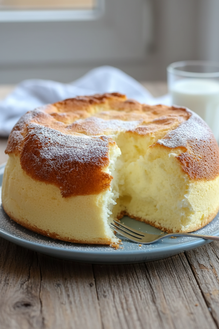 Light Fluffy Yogurt Cloud Cake Recipe