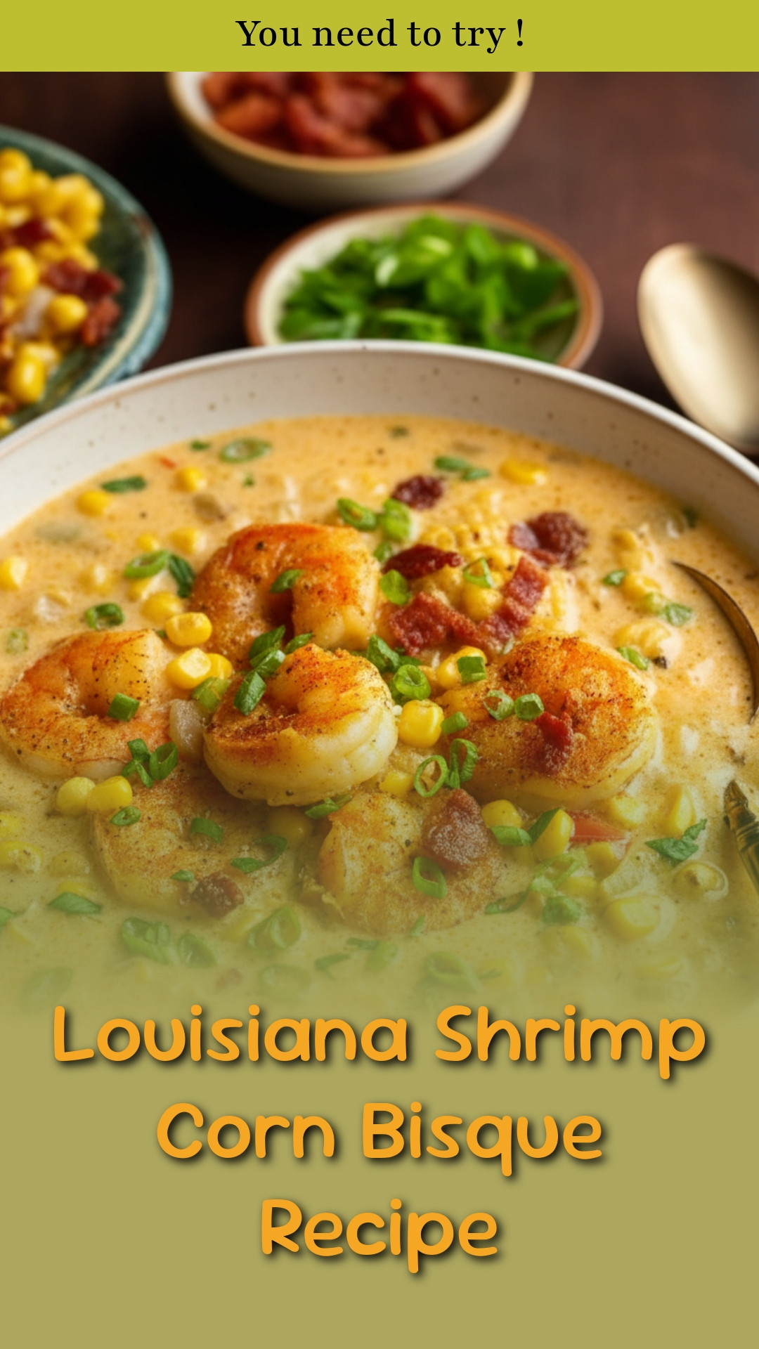 Louisiana Shrimp Corn Bisque Recipe