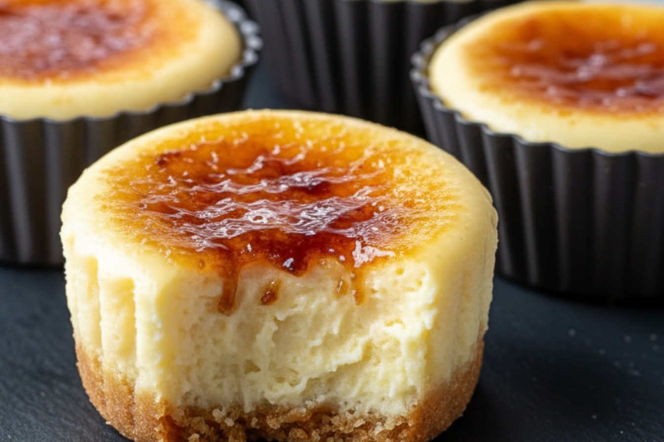 Mini Crème Brûlée Cheesecakes Elegant Treat