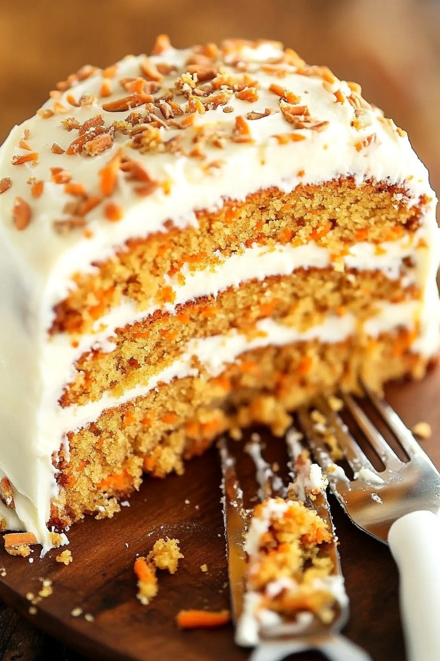 Moist Homemade Carrot Cake Recipe