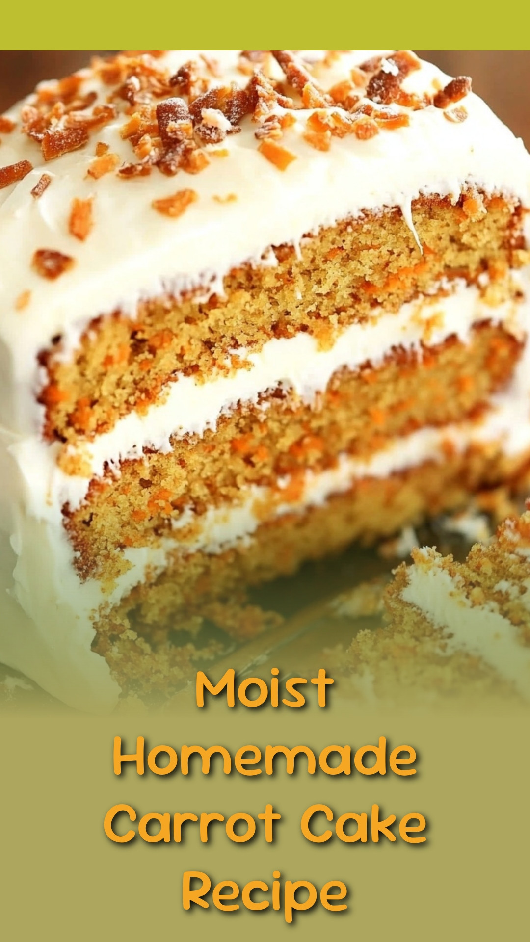 Moist Homemade Carrot Cake Recipe