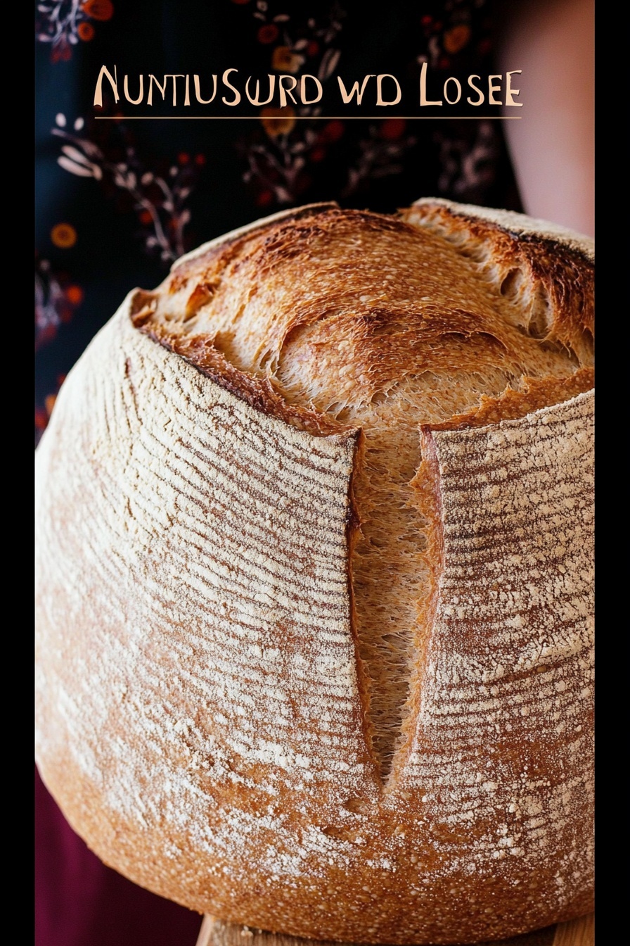 Nutritious Whole Wheat Sourdough Loaf