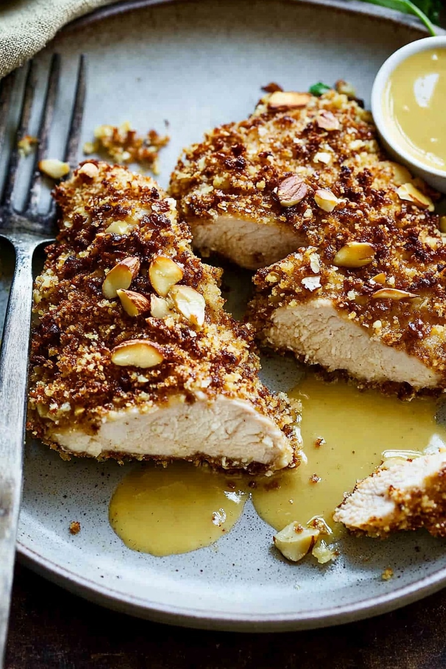 Nutty Crusted Chicken Cutlets