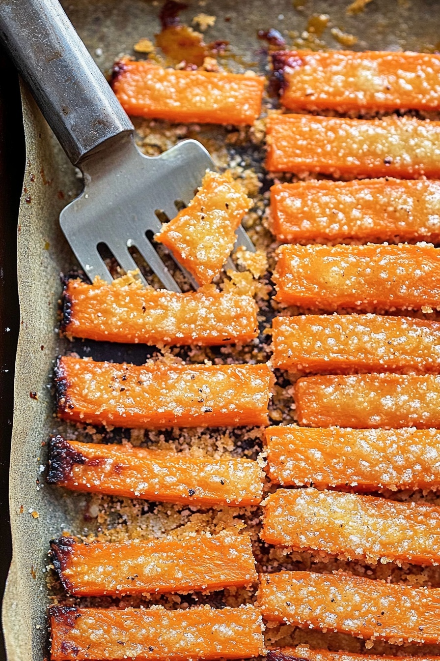 Parmesan Roasted Carrot Crisps