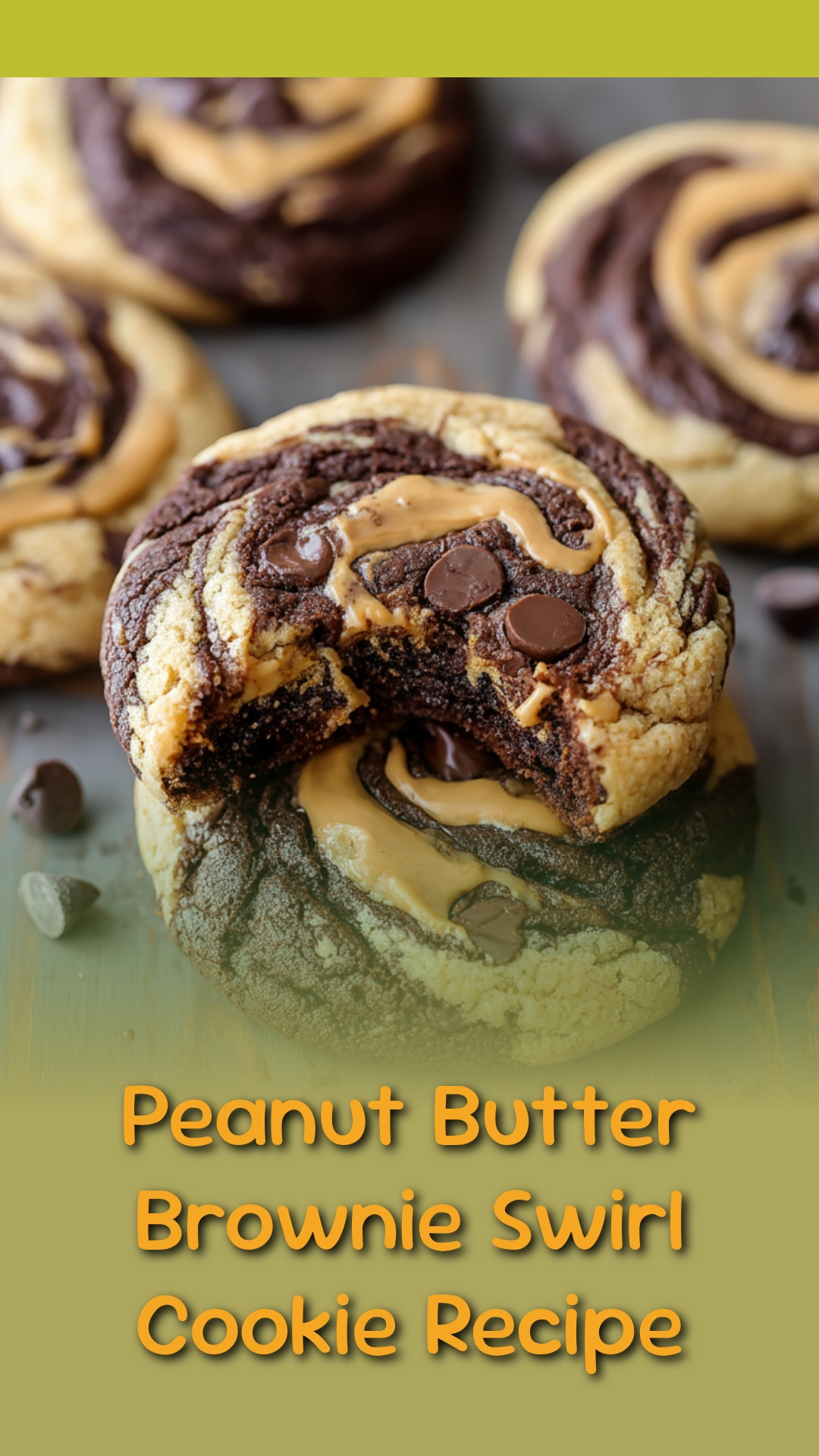 Peanut Butter Brownie Swirl Cookie Recipe