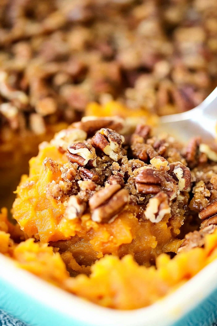Pecan Praline Sweet Potato Casserole