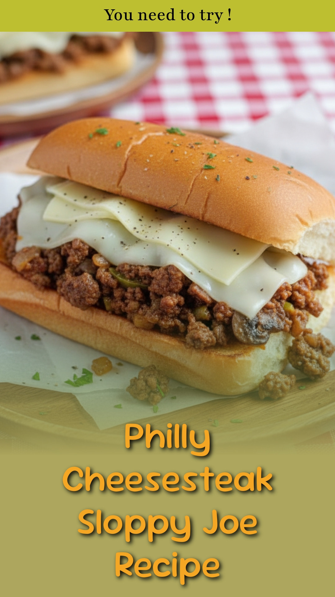 Philly Cheesesteak Sloppy Joe Recipe