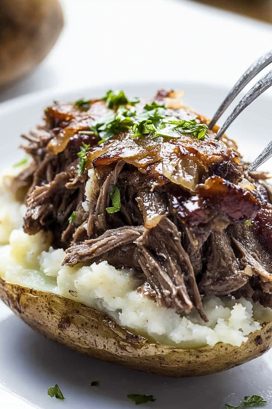 Pot Roast Stuffed Potato Recipe