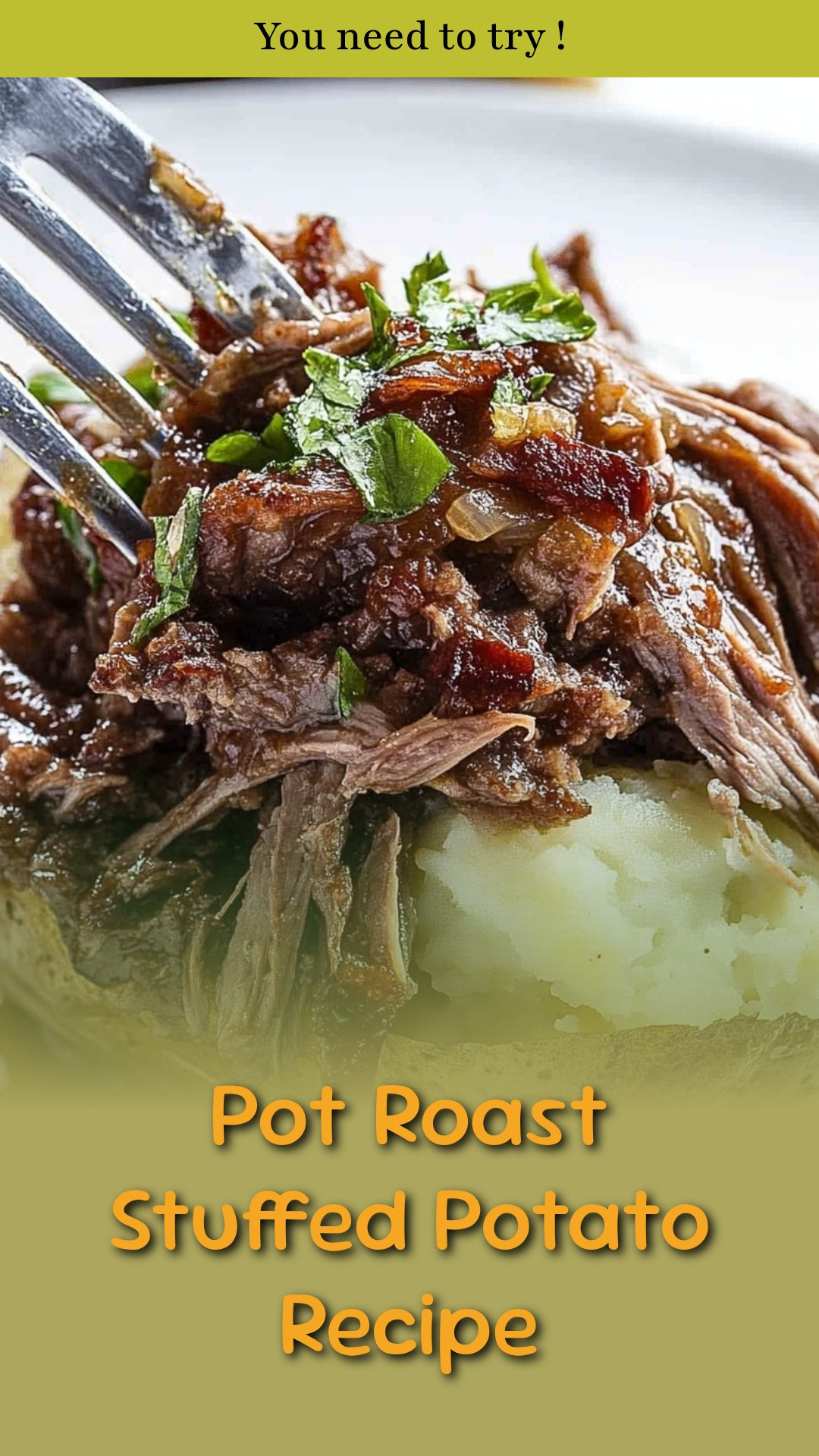 Pot Roast Stuffed Potato Recipe