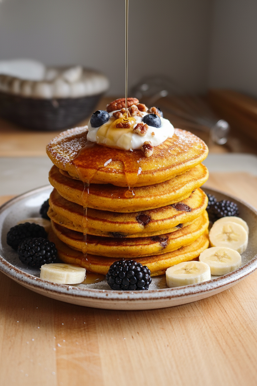 Pumpkin Cottage Cheese Pancakes Snack On Meat