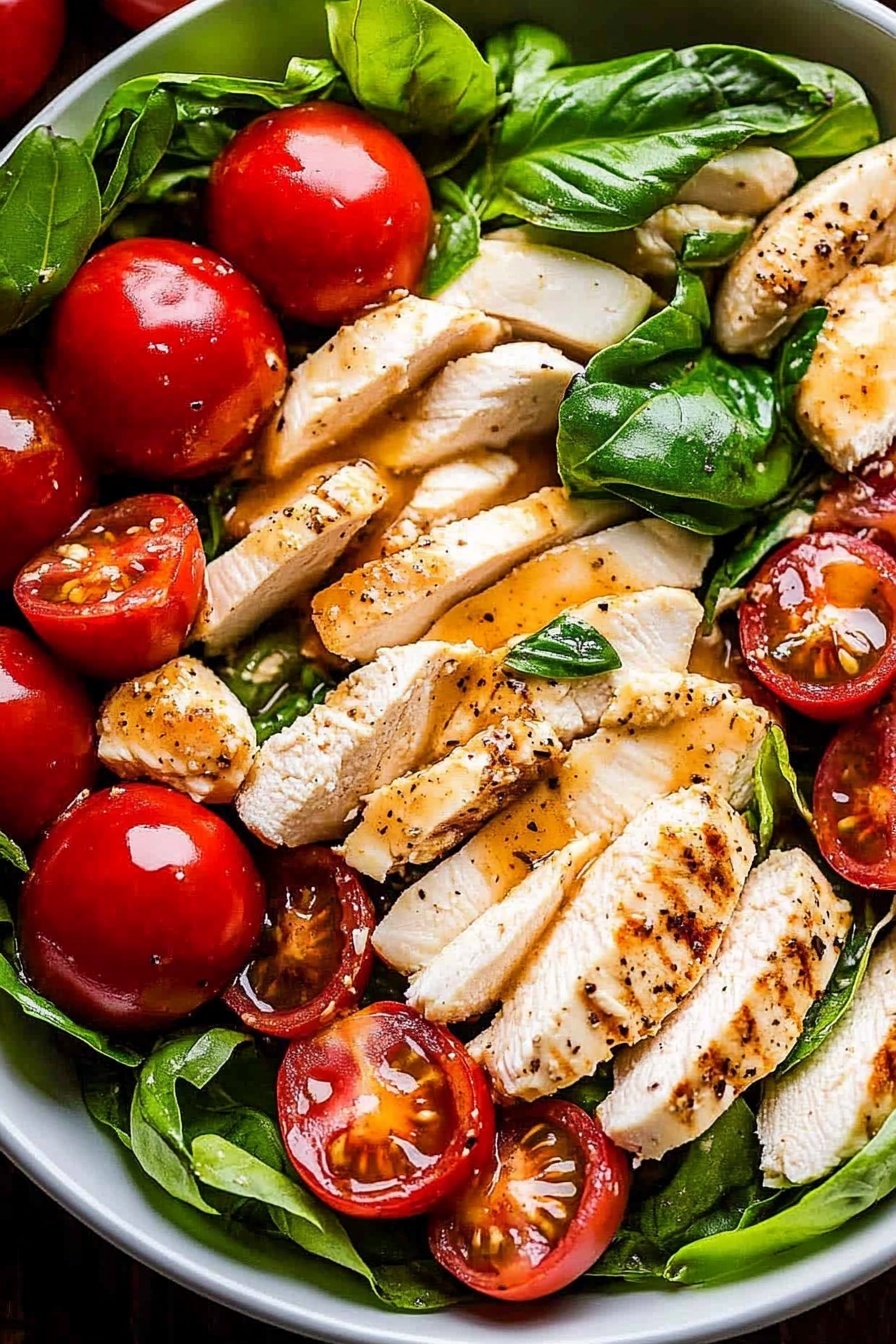 Quick Caprese Chicken Salad Recipe