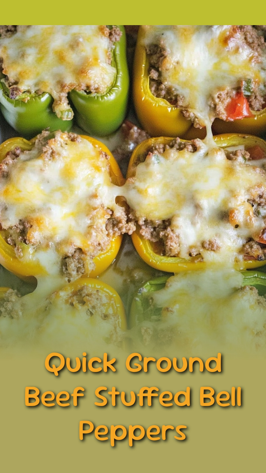 Quick Ground Beef Stuffed Bell Peppers