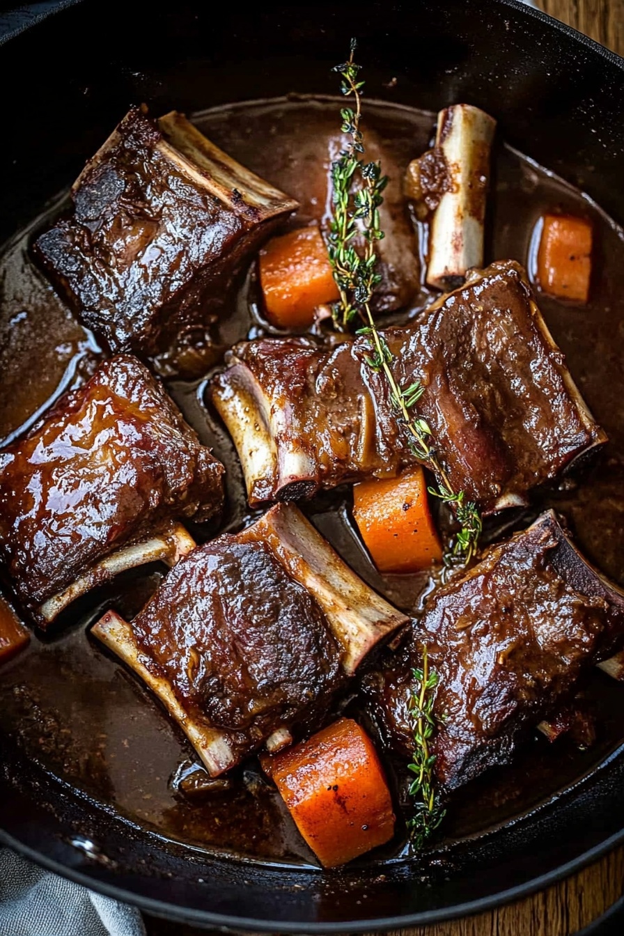 Red Wine Braised Beef Short Ribs