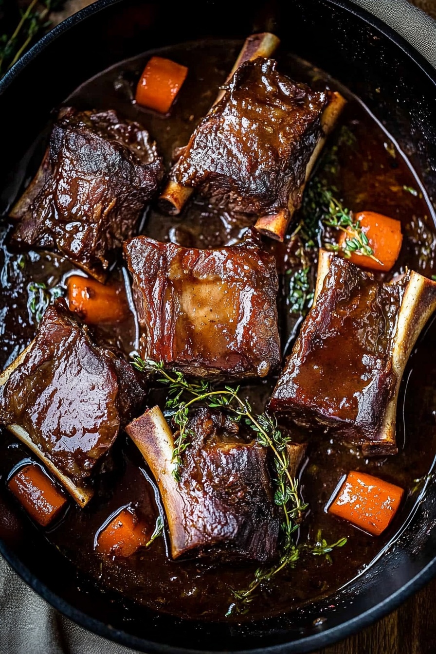Red Wine Braised Beef Short Ribs