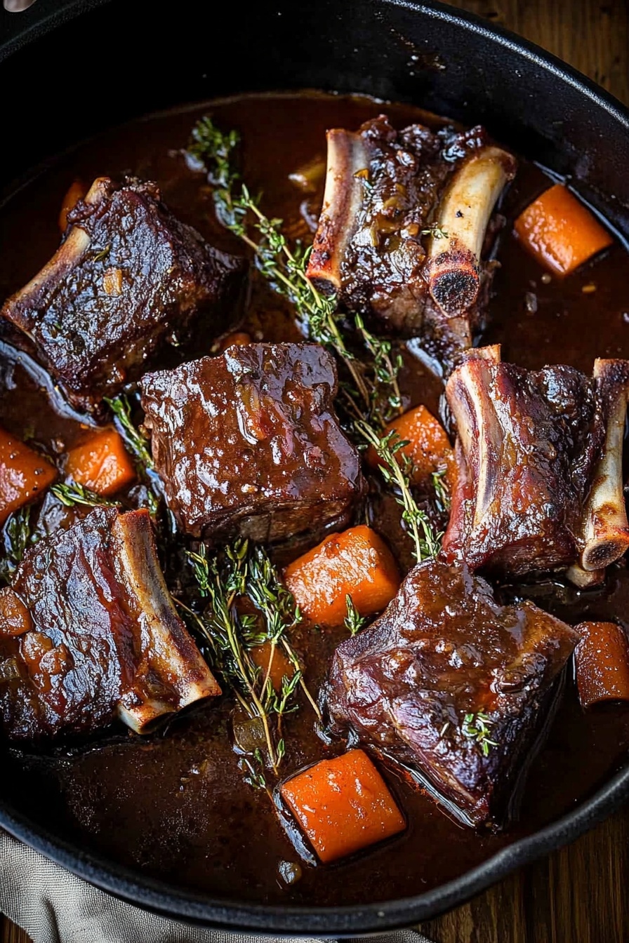 Red Wine Braised Beef Short Ribs