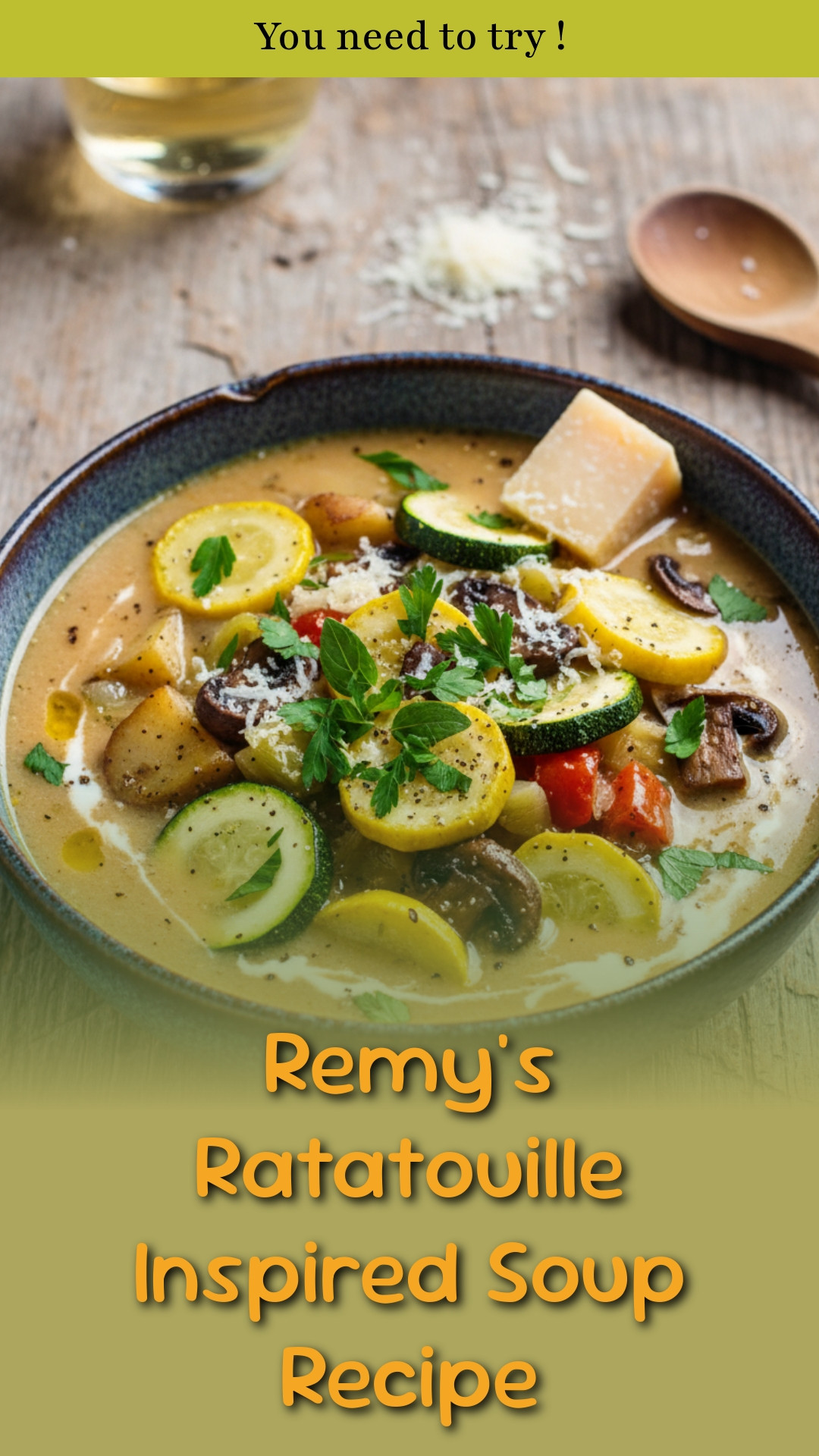 Remy's Ratatouille Inspired Soup Recipe