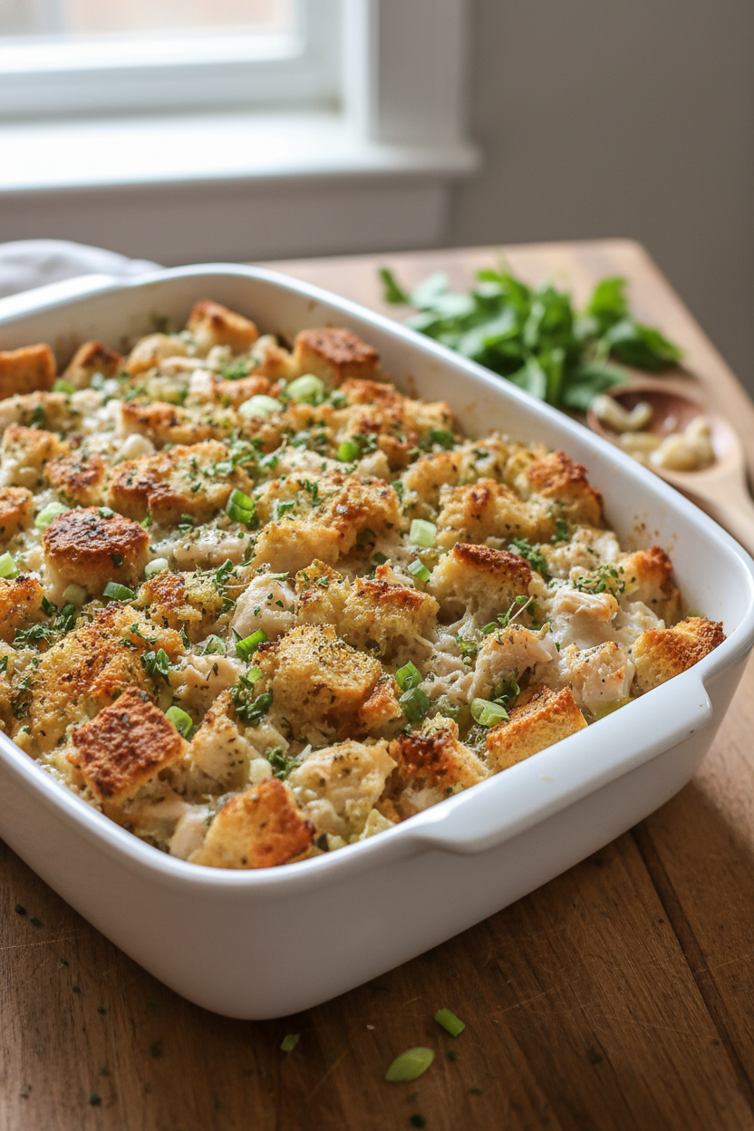 Rotisserie Chicken and Stuffing Casserole Recipe