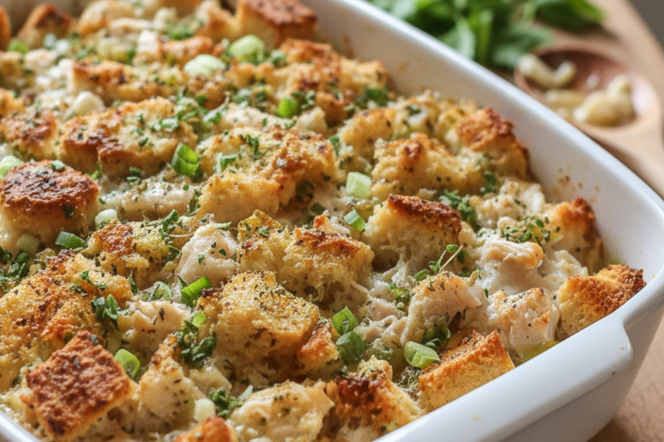 Rotisserie Chicken and Stuffing Casserole Recipe