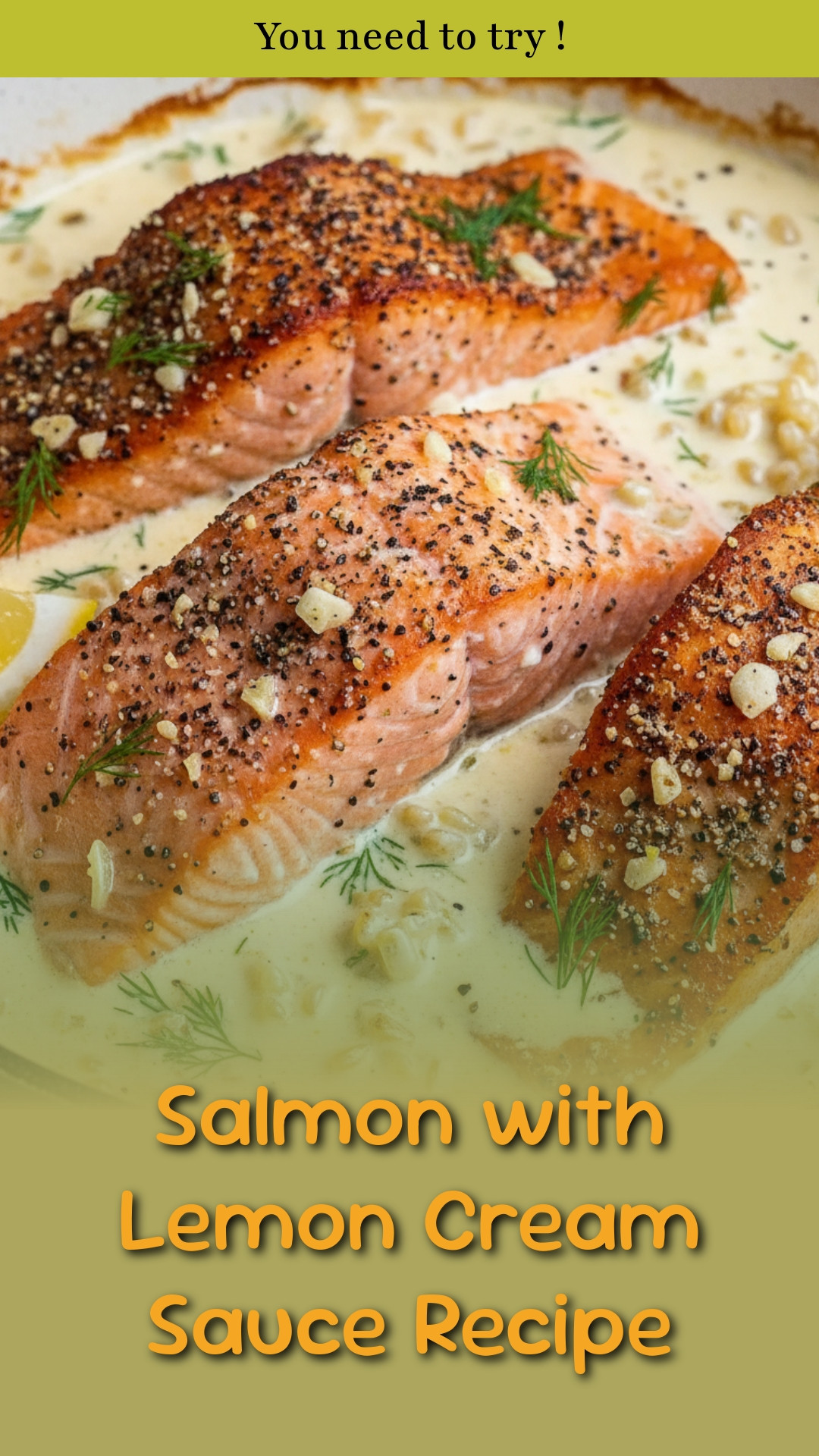Salmon with Lemon Cream Sauce Recipe