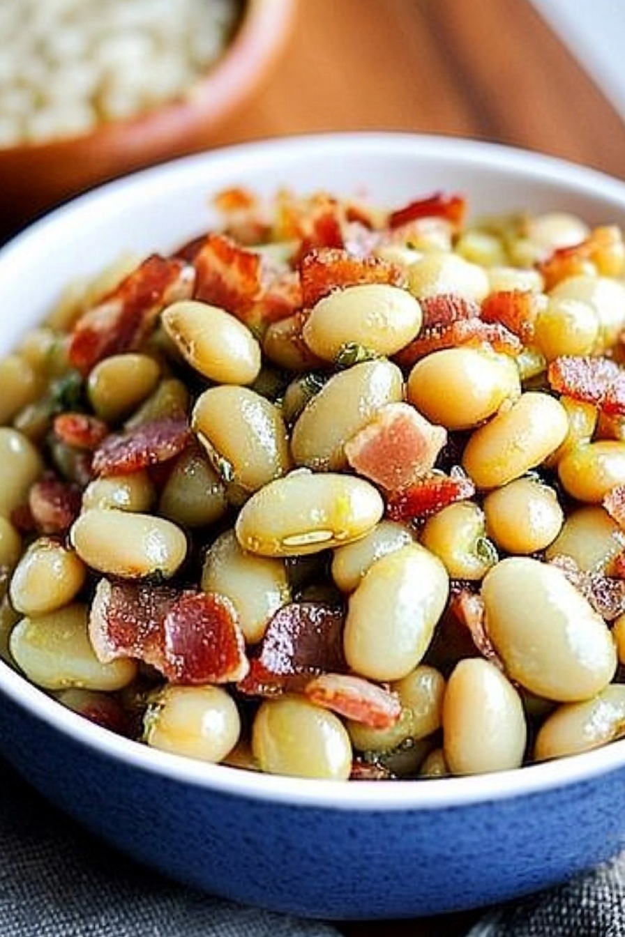 Savory Bacon Butter Bean Recipe