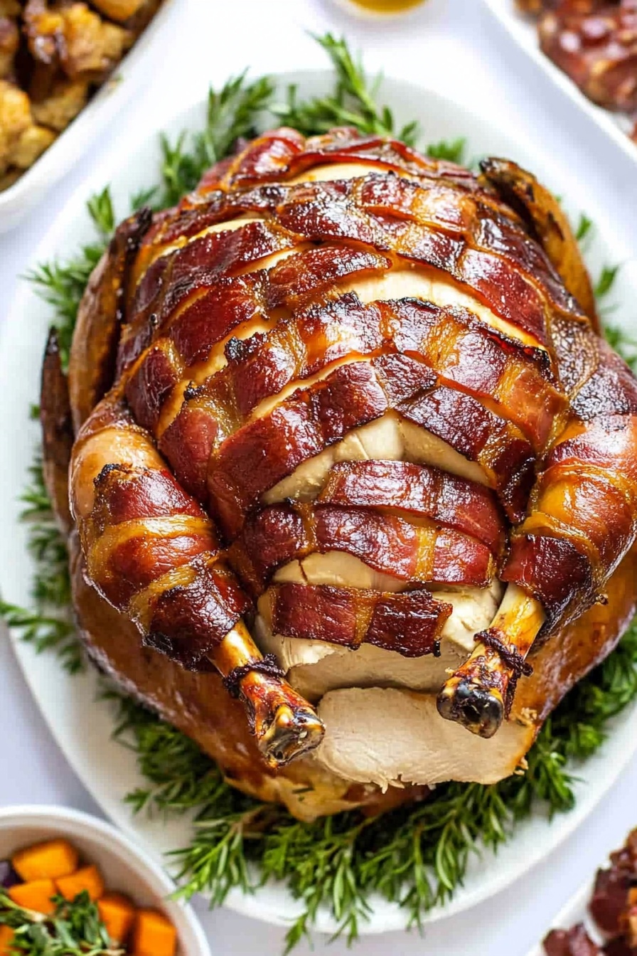 Savory Bacon Wrapped Holiday Turkey