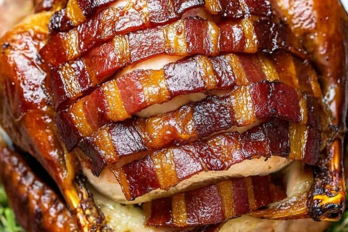 Savory Bacon Wrapped Holiday Turkey