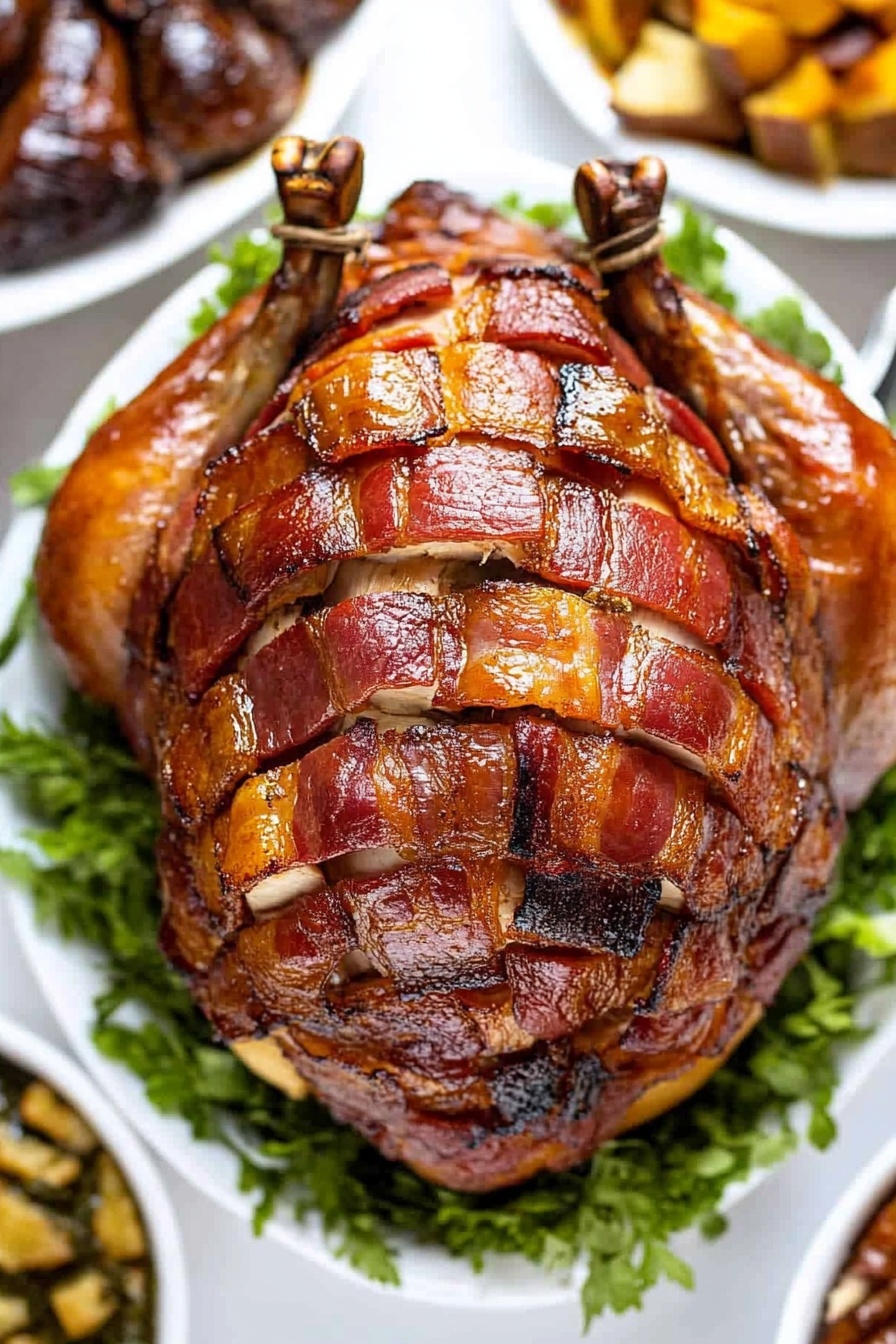 Savory Bacon Wrapped Holiday Turkey