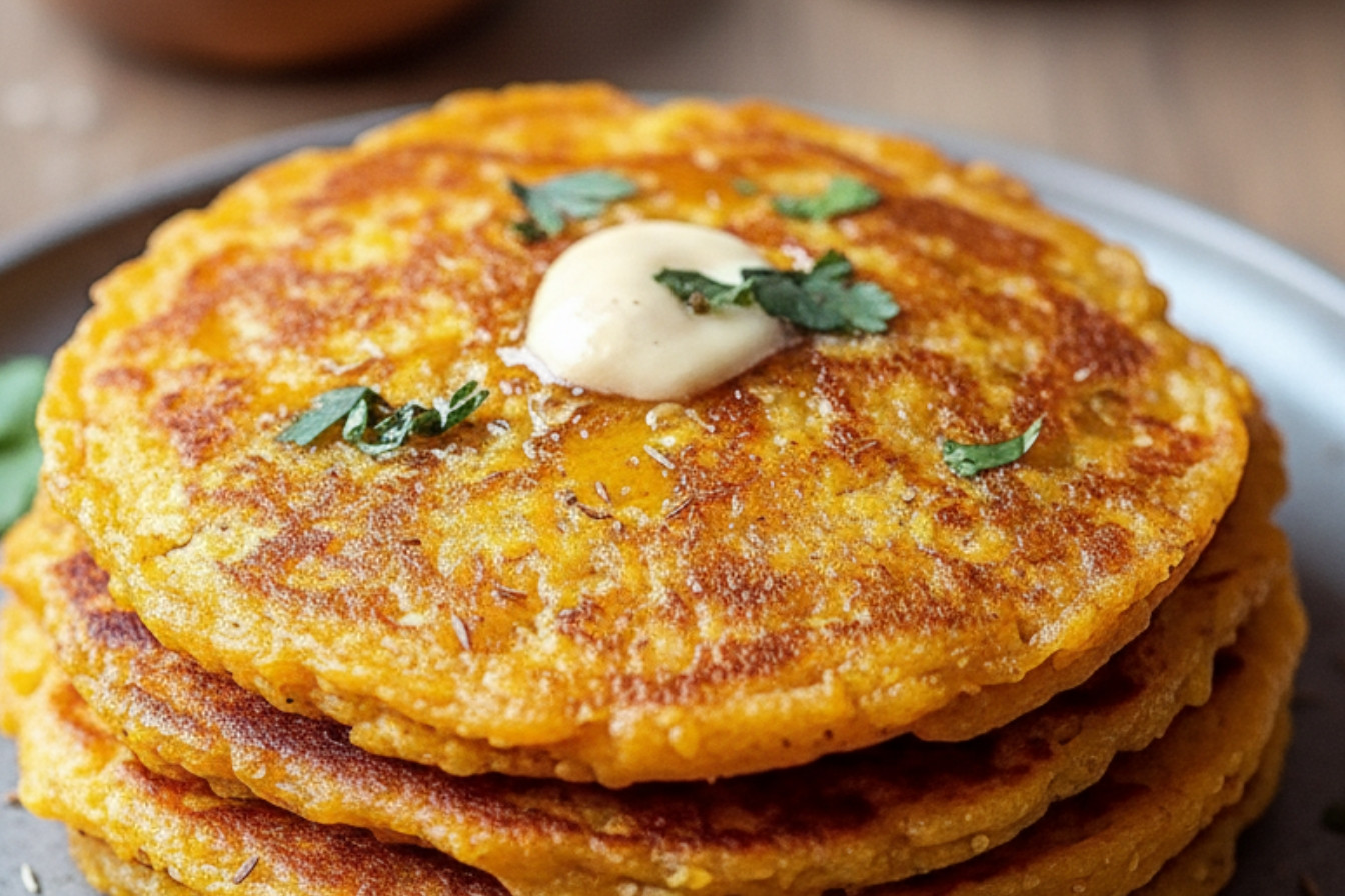 Savory Red Lentil Pancakes for Healthy Snacking