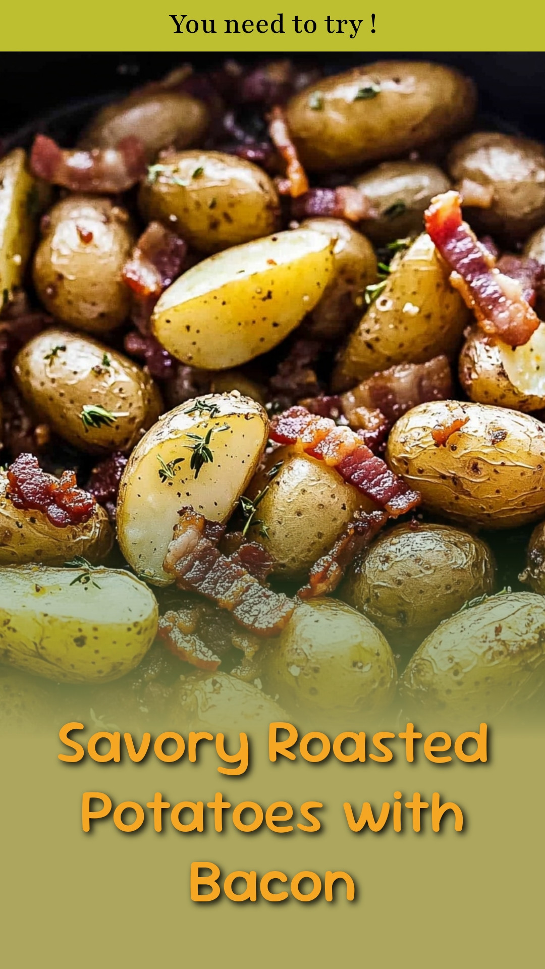 Savory Roasted Potatoes with Bacon