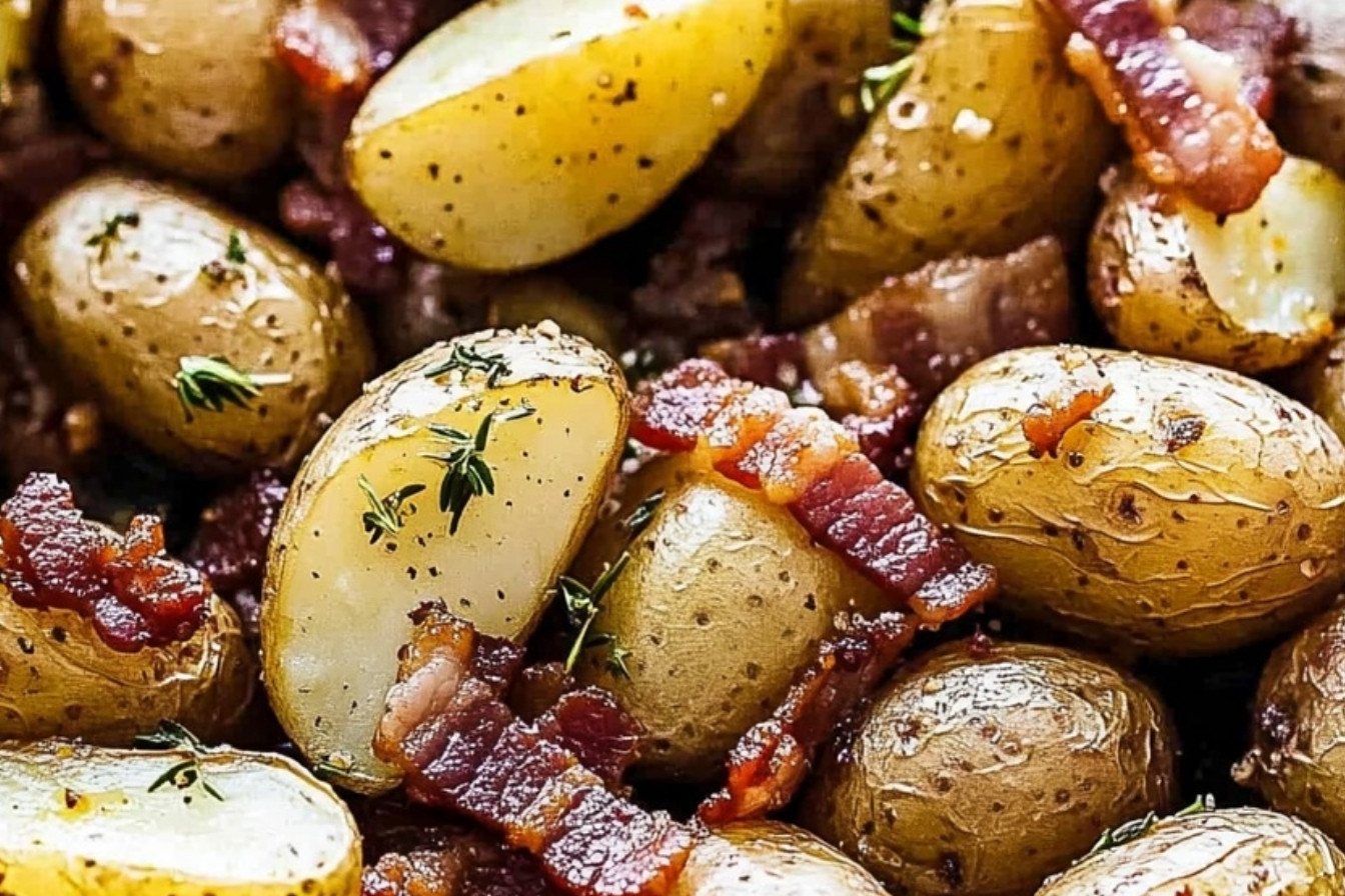 Savory Roasted Potatoes with Bacon