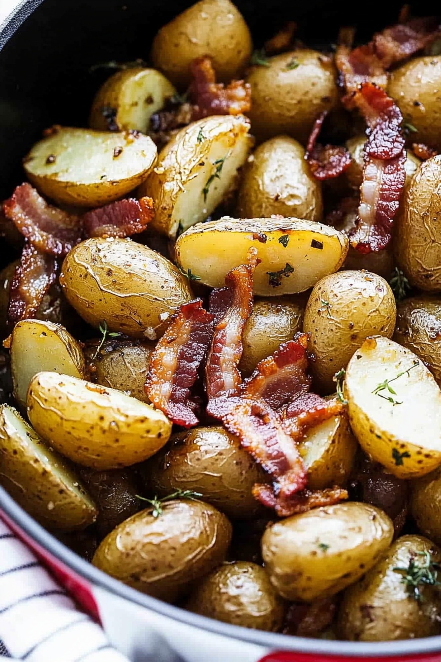 Savory Roasted Potatoes with Bacon