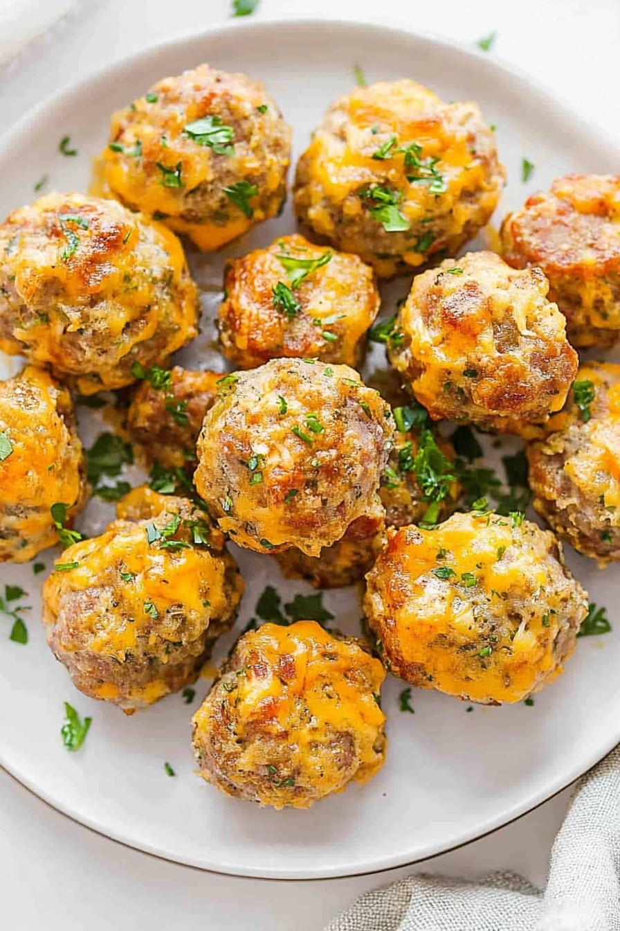 Savory Sausage and Cheese Bites