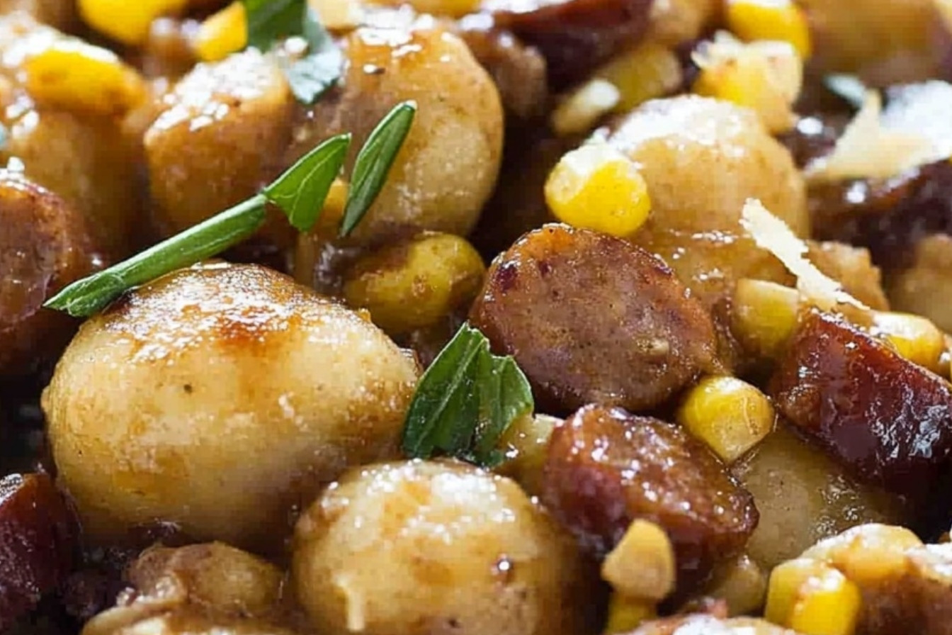 Savory Sausage and Corn Gnocchi