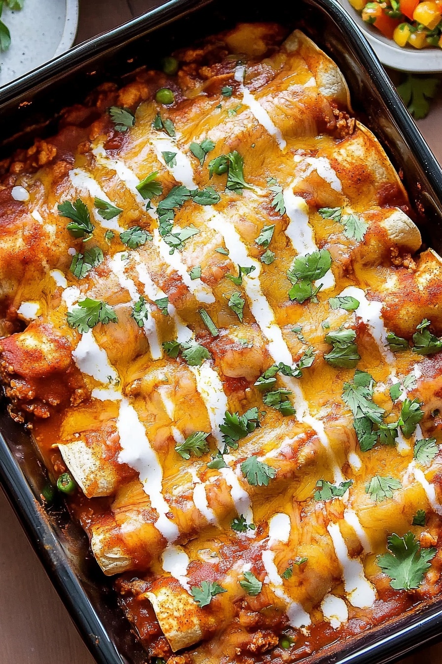 Simple Homemade Beef Enchiladas