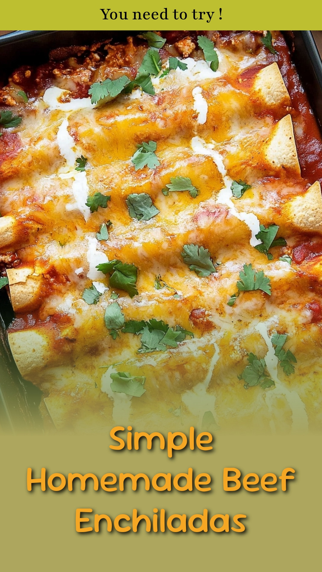 Simple Homemade Beef Enchiladas