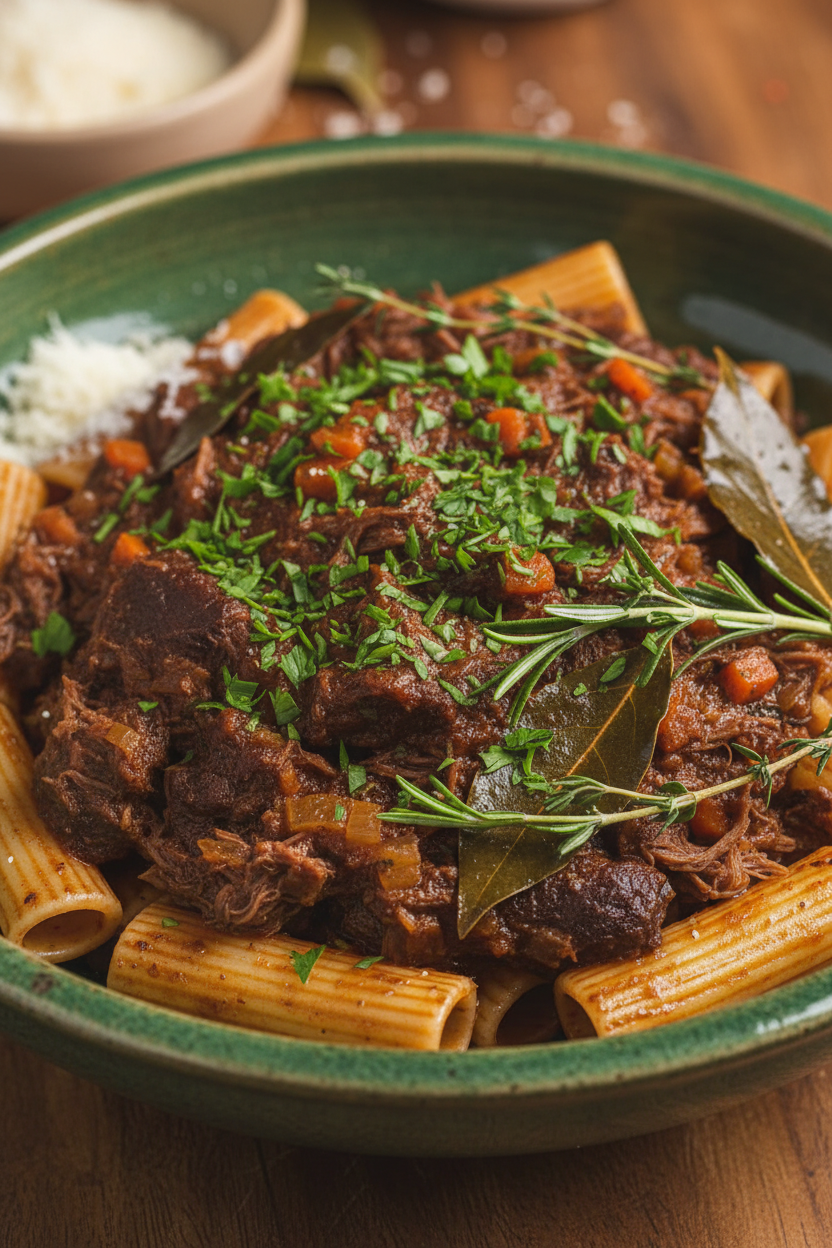 Slow Cooked Short Rib Ragù Recipe