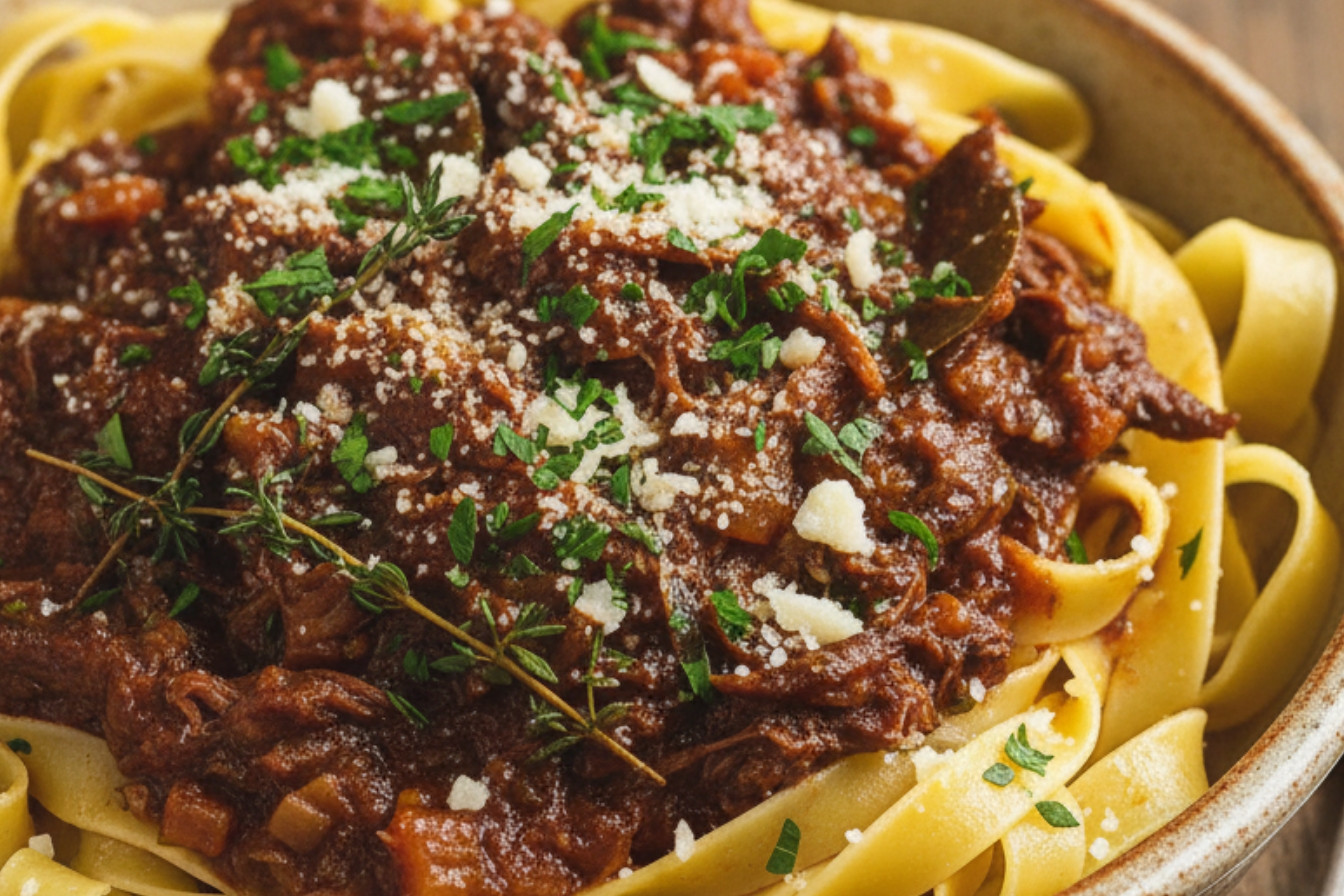 Slow Cooked Short Rib Ragù Recipe