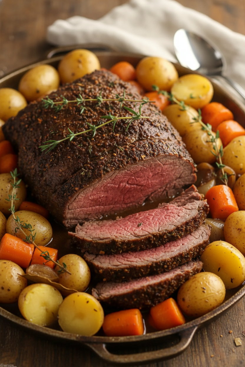 Slow Cooker Pot Roast Recipe from Snack On Meat