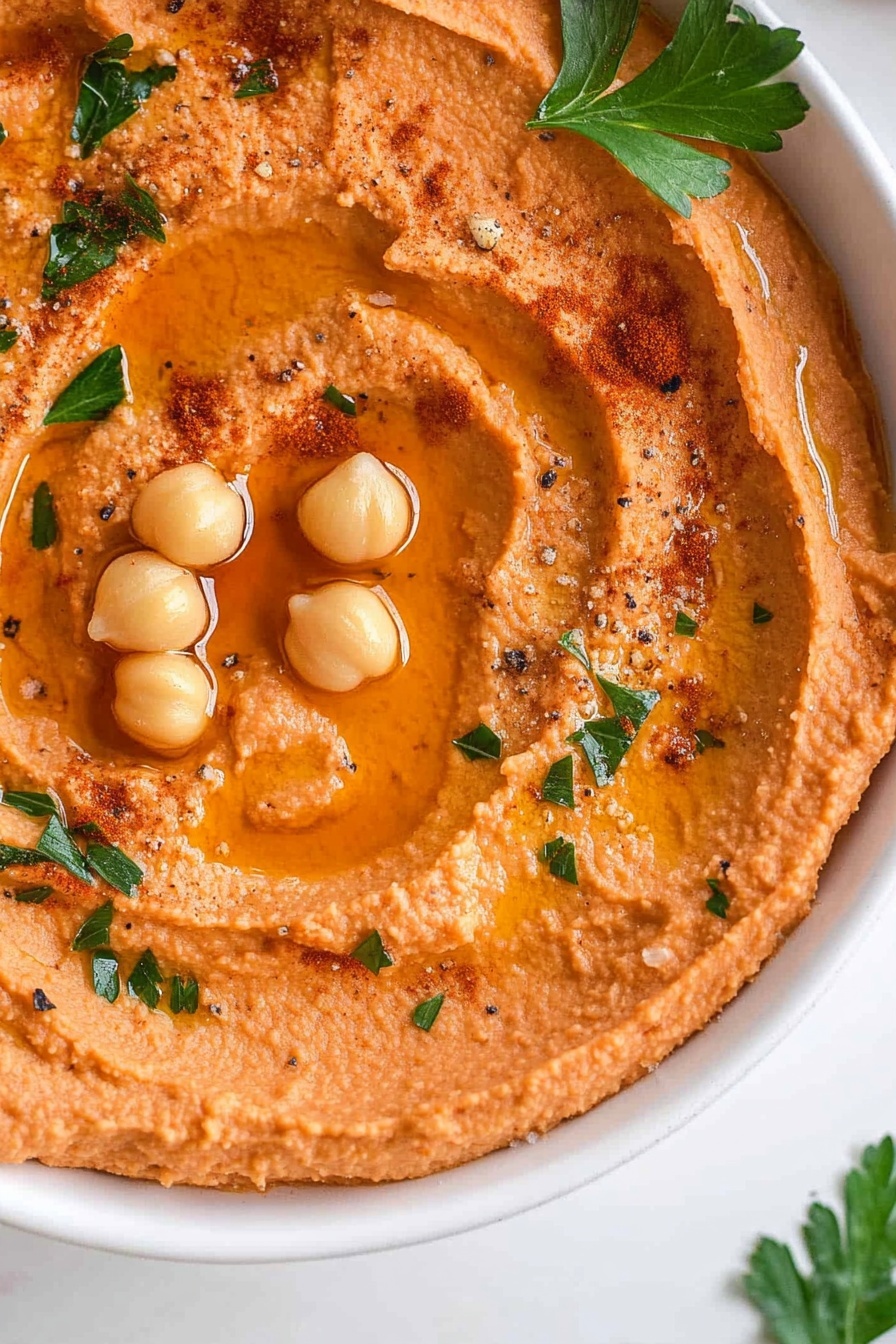 Smoky Red Pepper Chickpea Dip