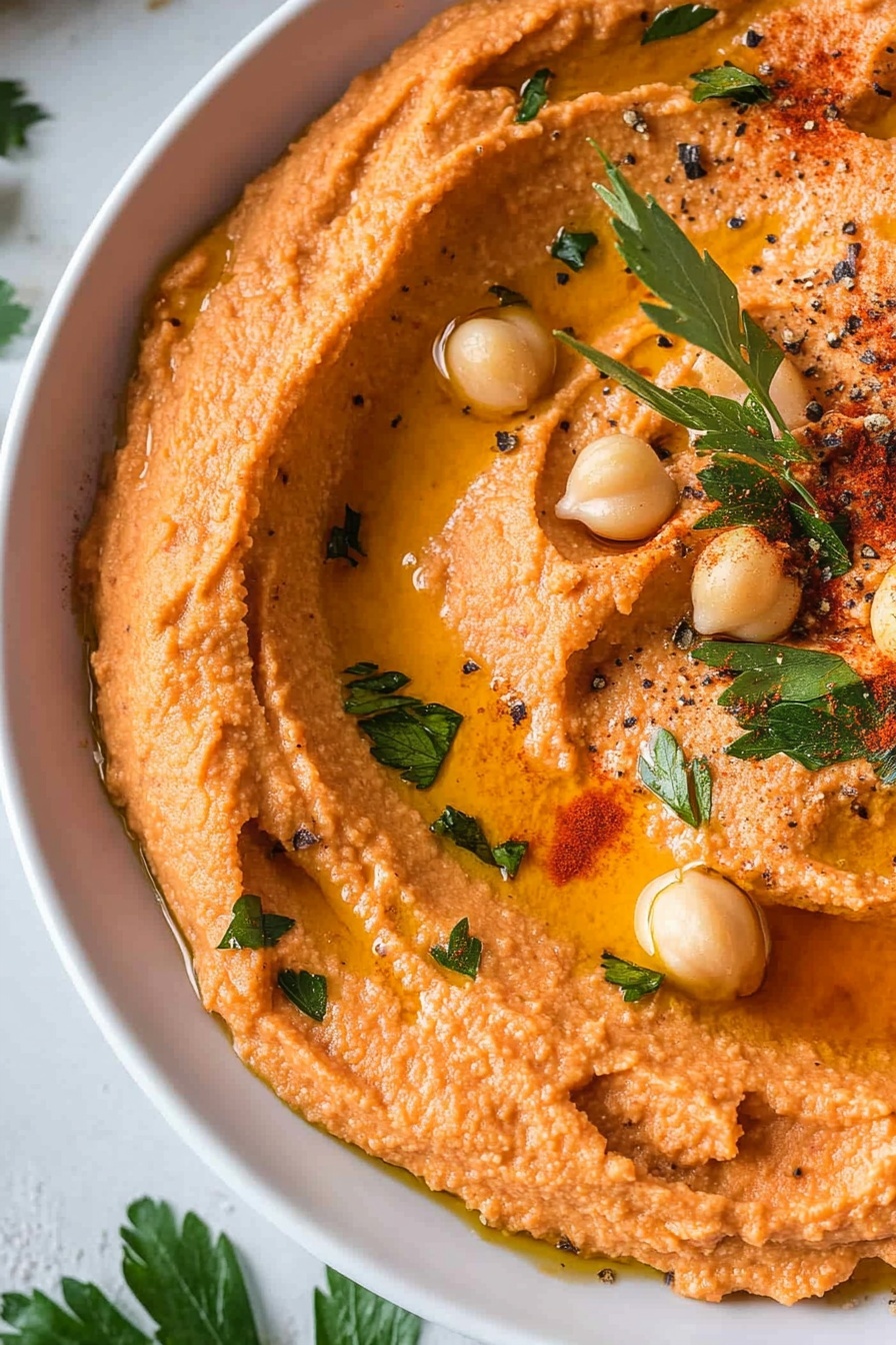 Smoky Red Pepper Chickpea Dip