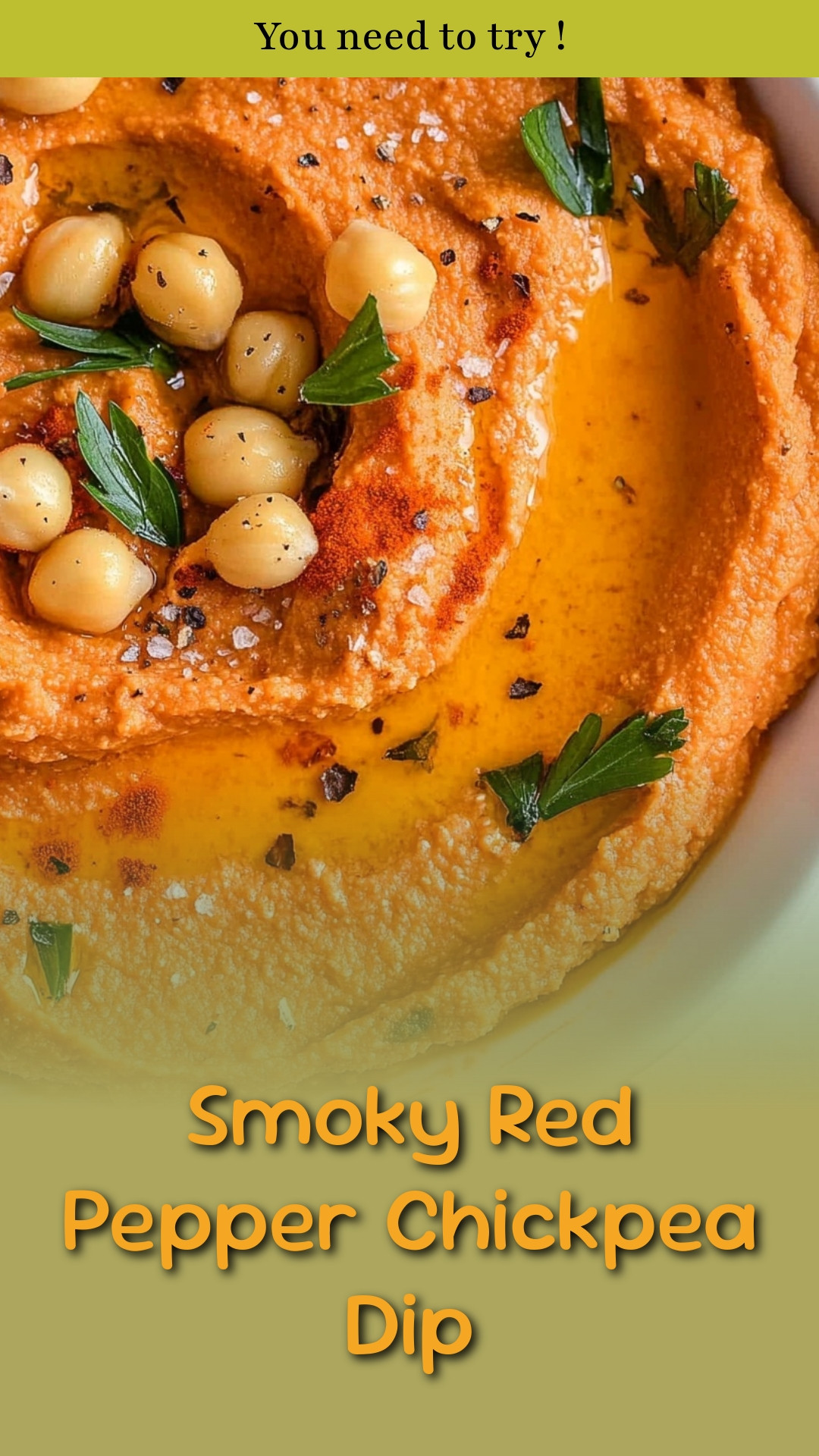 Smoky Red Pepper Chickpea Dip