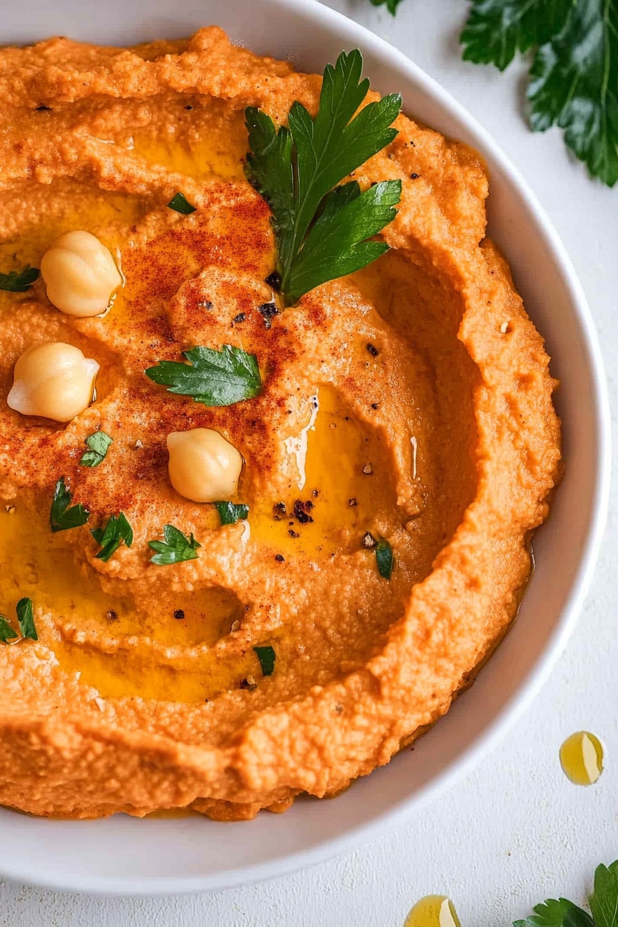 Smoky Red Pepper Chickpea Dip