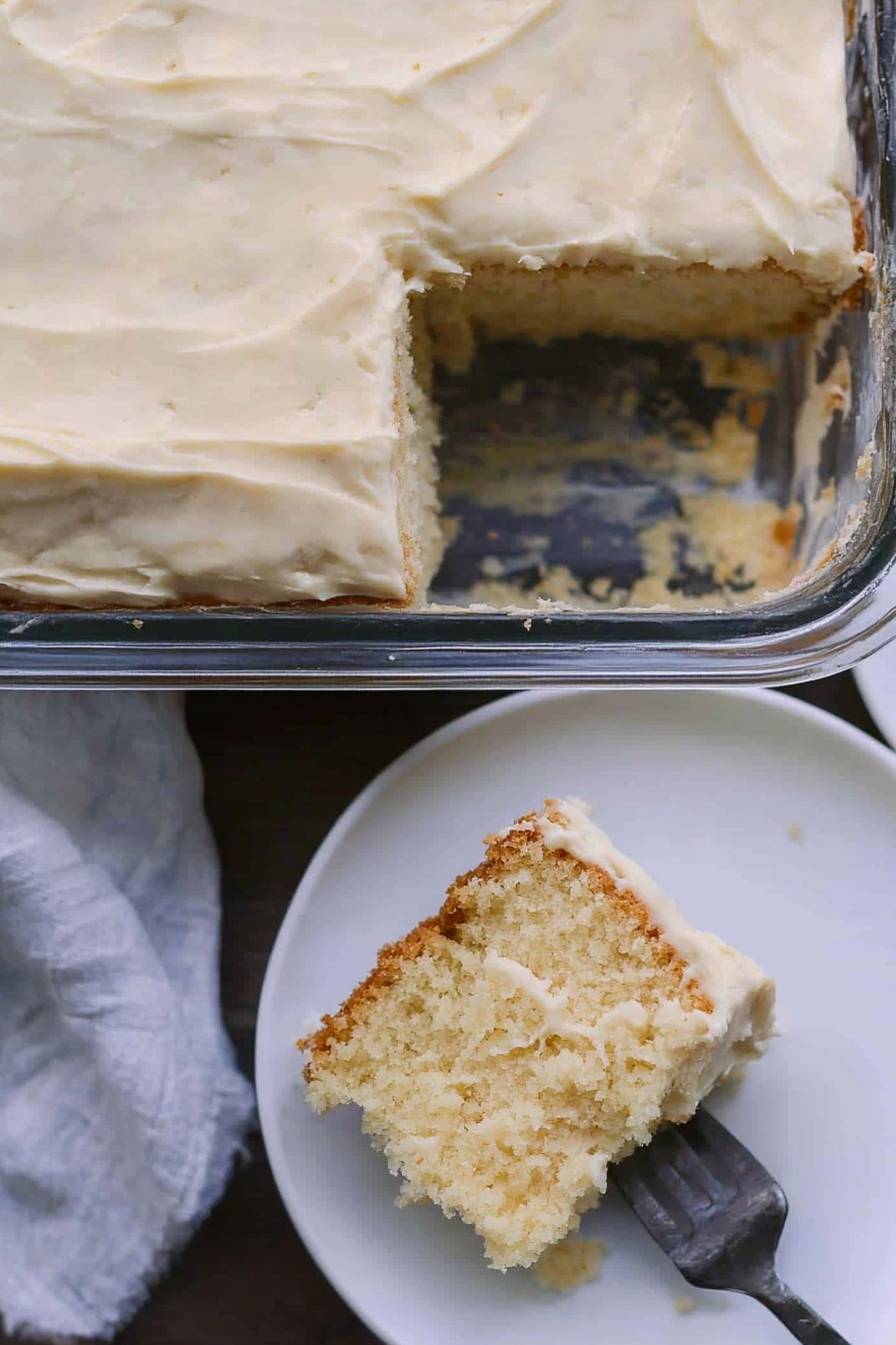 Sourdough Discard Vanilla Cake Recipe