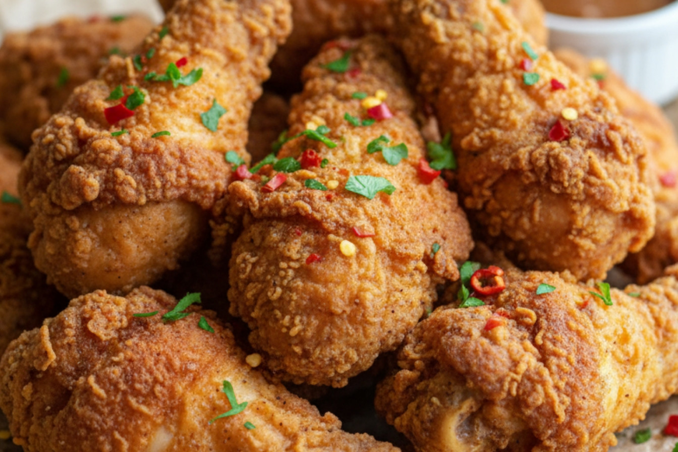 Southern Fried Chicken Snack On Meat