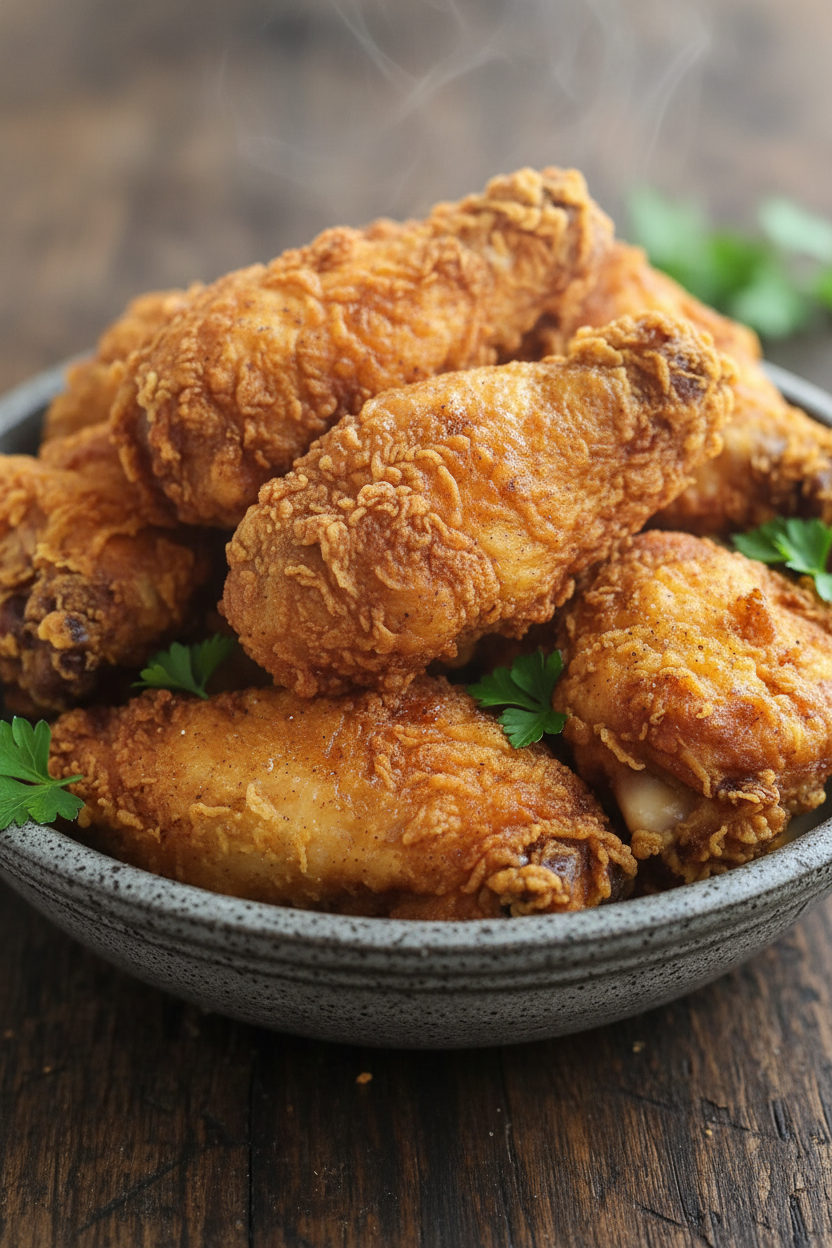 Southern Fried Chicken Snack On Meat