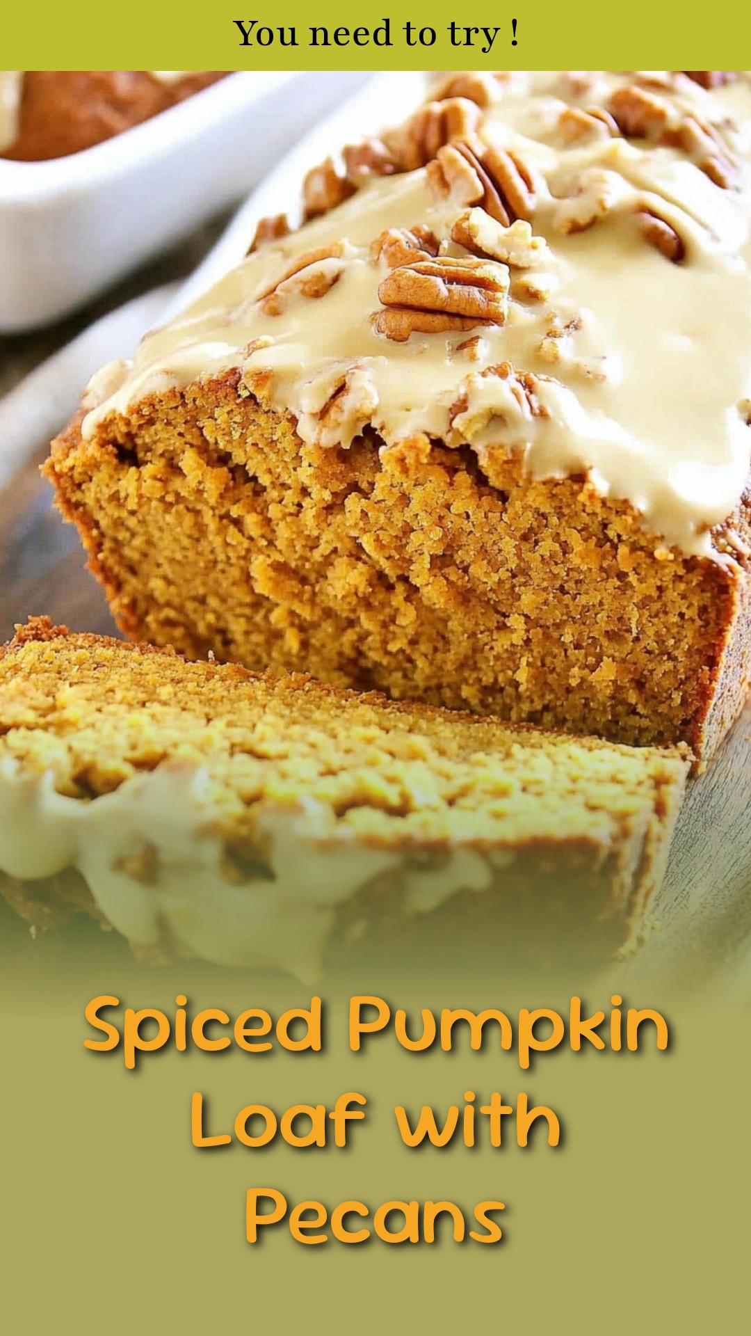 Spiced Pumpkin Loaf with Pecans