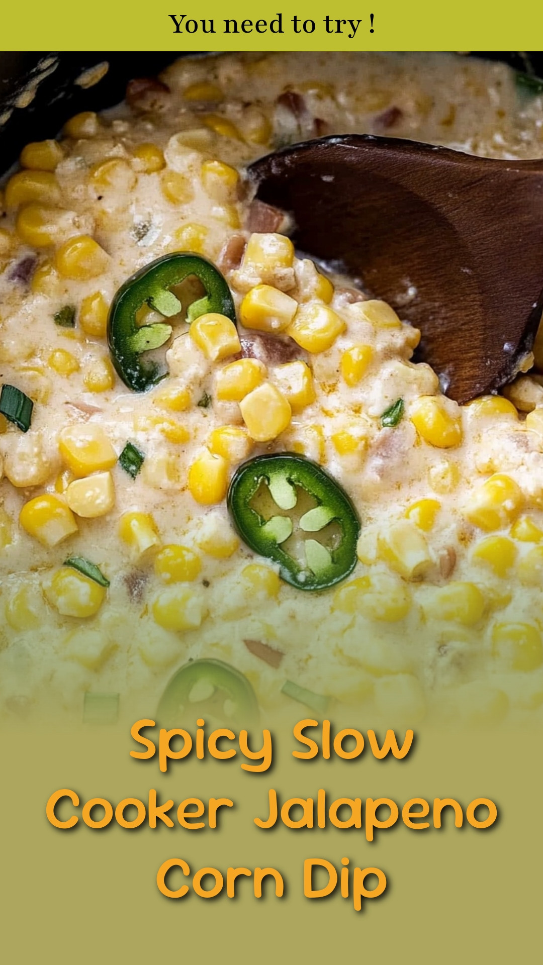 Spicy Slow Cooker Jalapeno Corn Dip